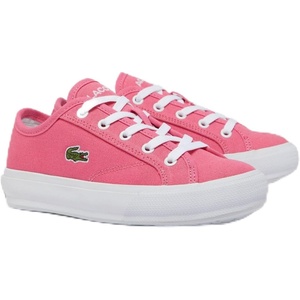 Lacoste Unisex-Child Backcourt Sneakers(Pink/White)