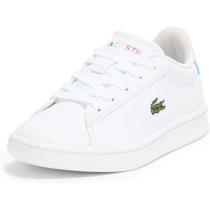 Lacoste Unisex-Child Carnaby Set Sneakers(Rainbow Graphic White/Light Blue)