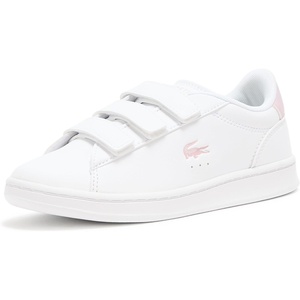Lacoste Unisex-Child Carnaby Set Sneakers(White/Light Pink)