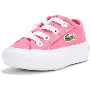Lacoste Unisex-Child Infant’s Backcourt Sneaker(Pink/White)