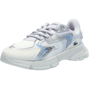 Lacoste Unisex-Child L003 Neo Sneakers(Contrast Light Grey/Silver)