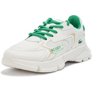 Lacoste Unisex-Child L003 Neo Sneakers(White/Green)