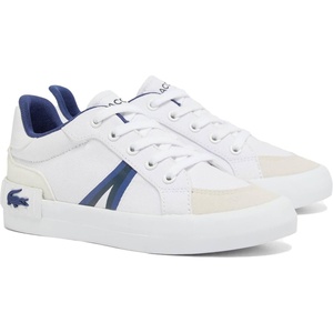 Lacoste Unisex-Child L004 Sneaker(White/Navy)