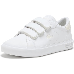 Lacoste Unisex-Child Powercourt Sneakers(White & Off White)
