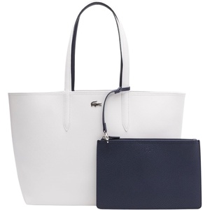 Lacoste Women’s Anna Large Reversible Tote Bag(Clean White/Blue/Nuit)