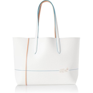 Lacoste Women’s Anna Large Reversible Tote Bag(Clean White/Recifal Rayures)
