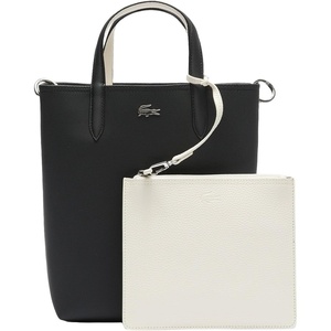 Lacoste Women’s Anna Large Vertical Tote Bag(Black/Beige)