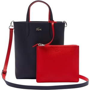 Lacoste Women’s Anna Large Vertical Tote Bag(Forest Green/Navy Blue/Aconit/White)