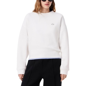 Lacoste Women’s Back Print Oversized Sweatshirt(White)