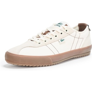 Lacoste Women’s Backslam Sneaker(Off White/Dark Gum)