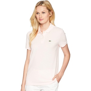 Lacoste Women’s Classic Fit Short Sleeve Petit Piqué Polo(Deep Flamingo Pink)