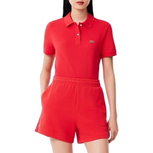Lacoste Women’s Classic Fit Short Sleeve Petit Piqué Polo(Grenadine Red)