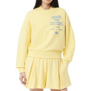 Lacoste Women’s Heritage Crew Neck Sweatshirt(Yellow)