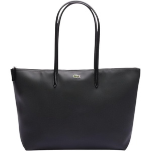Lacoste Women’s L.12.12 Concept Vertical Shopping Bag(Black/Black/Black)