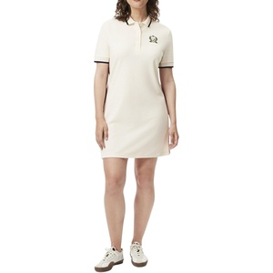 Lacoste Women’s Made in France Slim Fit Polo Dress(Lapland Beige)