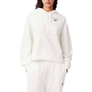 Lacoste Women’s Oversized Logo Hoodie(Flour)