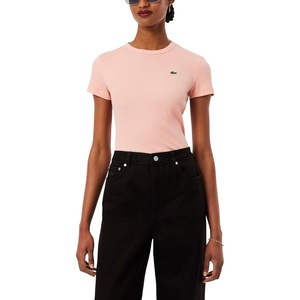 Lacoste Women’s Slim Fit Ribbed Cotton T-shirt(Miami)