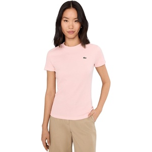 Lacoste Women’s Slim Fit Ribbed Cotton T-shirt(Nidus)