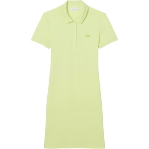 Lacoste Women’s Slim Fit Stretch Petit Piqué Polo Dress(Sencha)