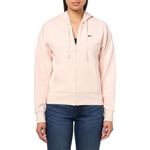 Lacoste Women’s Zip-up Pique Hoodie(Peach)