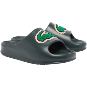 Lacoste womens [公式] レディース Serve Slide 1.0 125 1 Cfa(Green Croc With Outline)