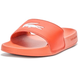 Lacoste womens [公式] レディース Serve Slide 1.0 125 1 Cfa(Orange & White)