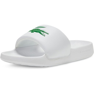 Lacoste womens [公式] レディース Serve Slide 1.0 125 1 Cfa(White & Green Croc)