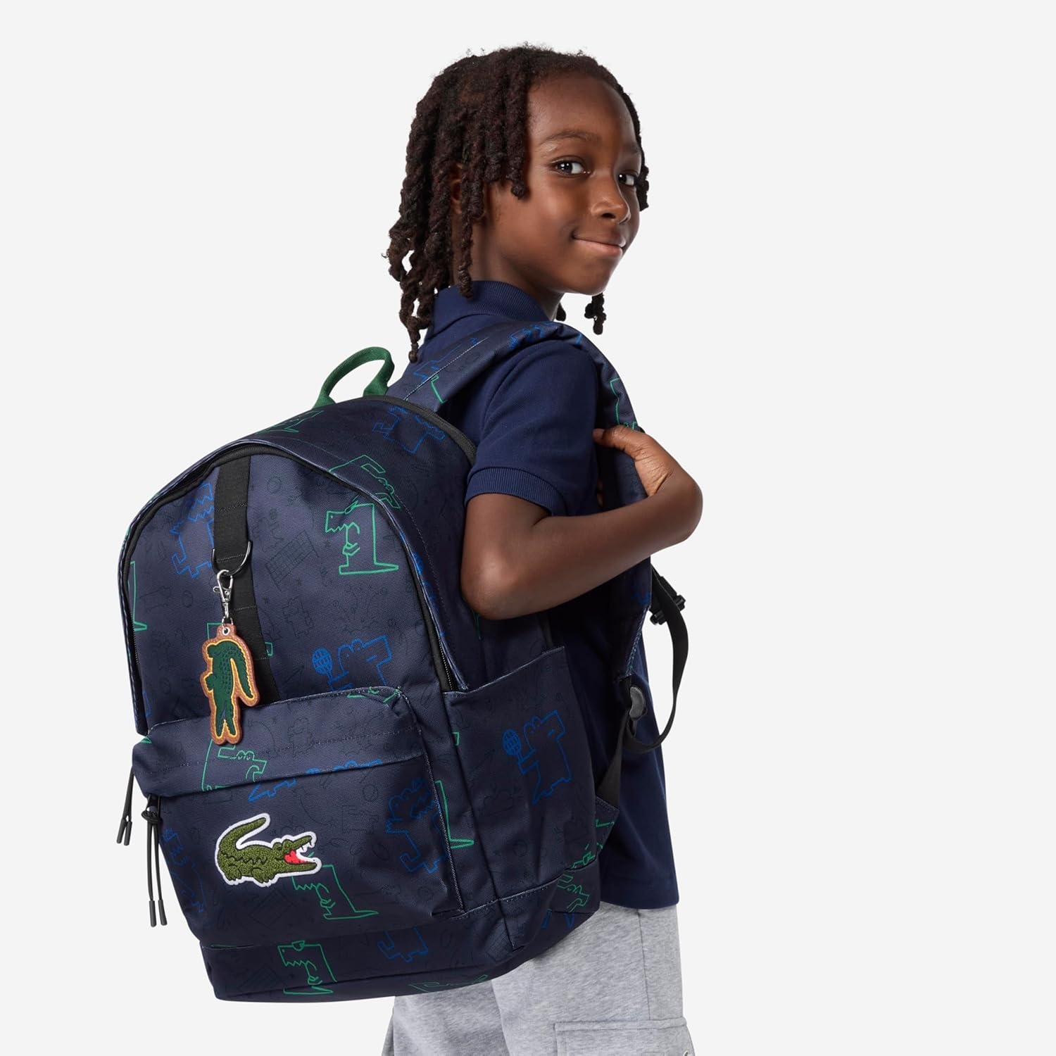 image:imageLacoste Accessories Classic BackpackNavy Blue Croc