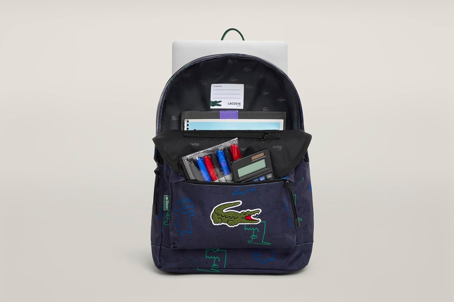 image:imageLacoste Accessories Classic BackpackNavy Blue Croc