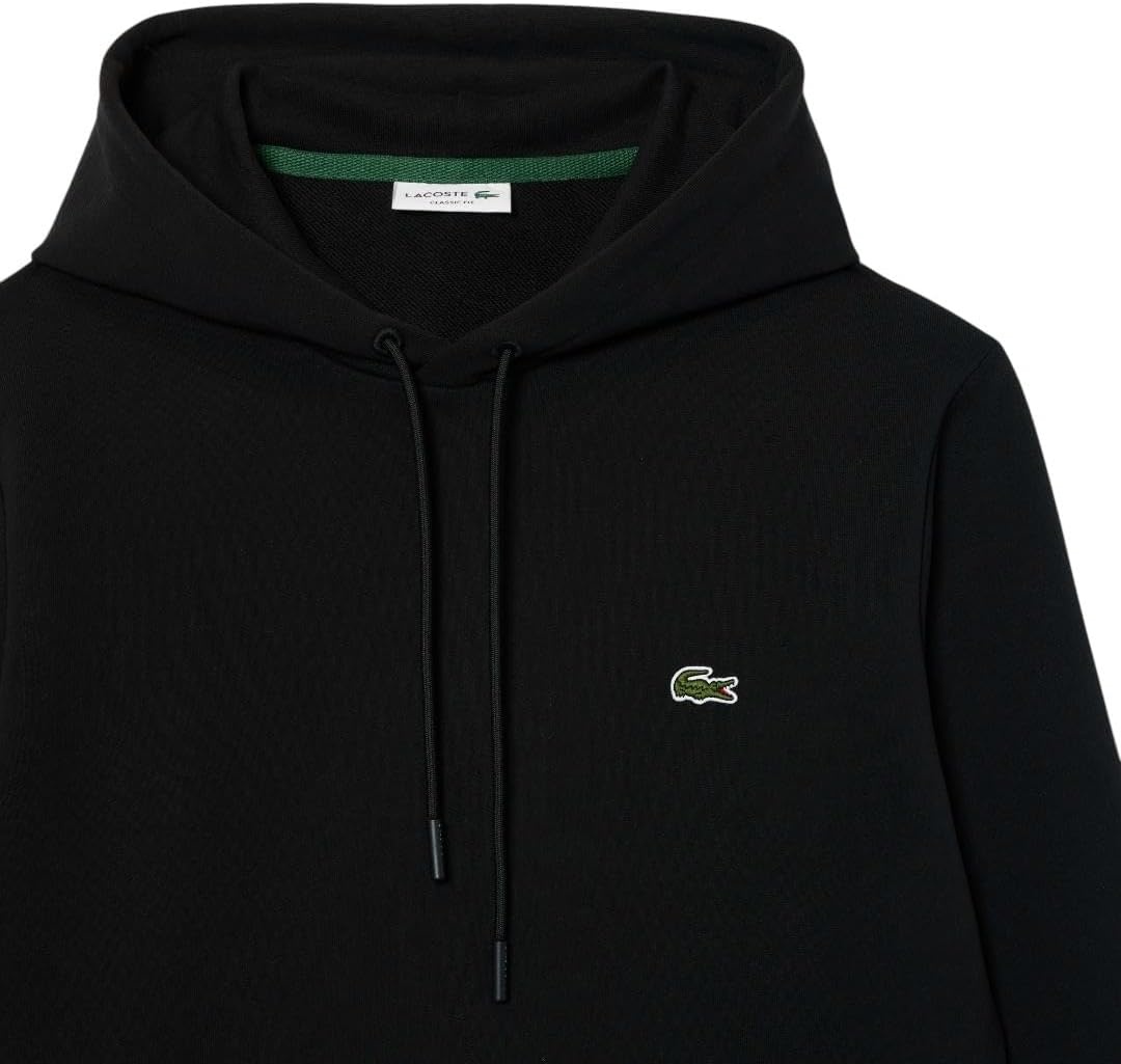 image:imageLacoste Cotton Fleece HoodieBlack