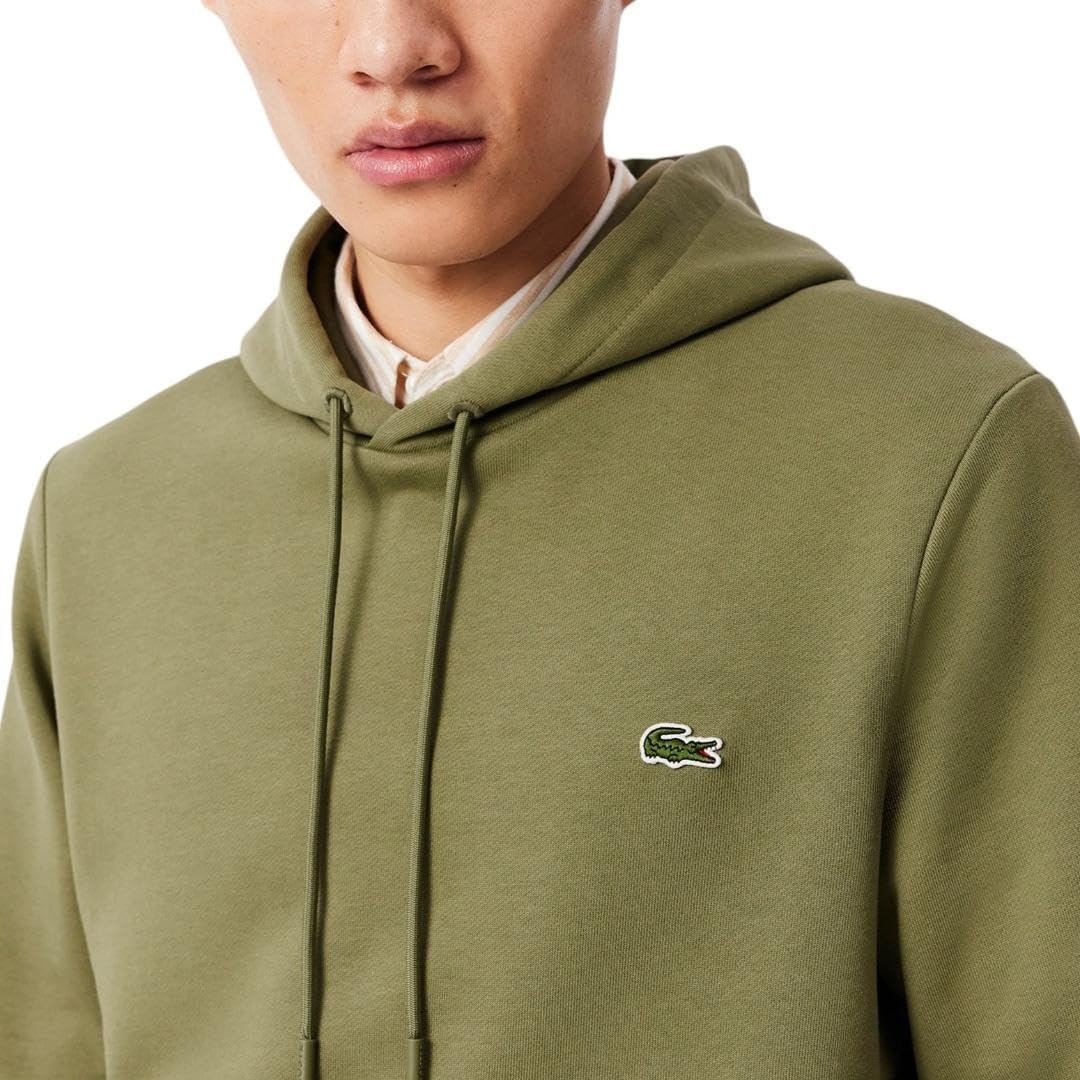 image:imageLacoste Cotton Fleece HoodieKhaki
