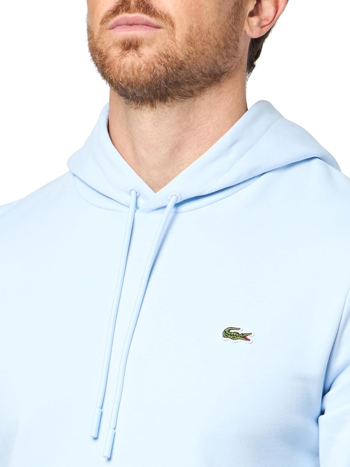 image:imageLacoste Cotton Fleece HoodieLight Blue