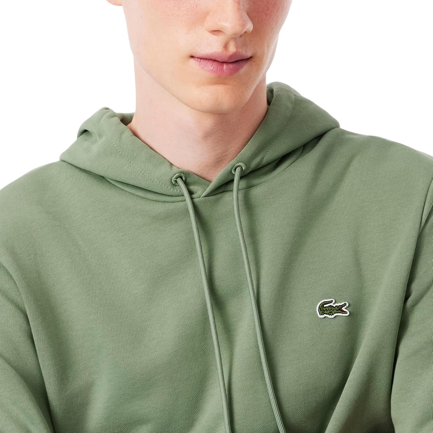 image:imageLacoste Cotton Fleece HoodieThyme