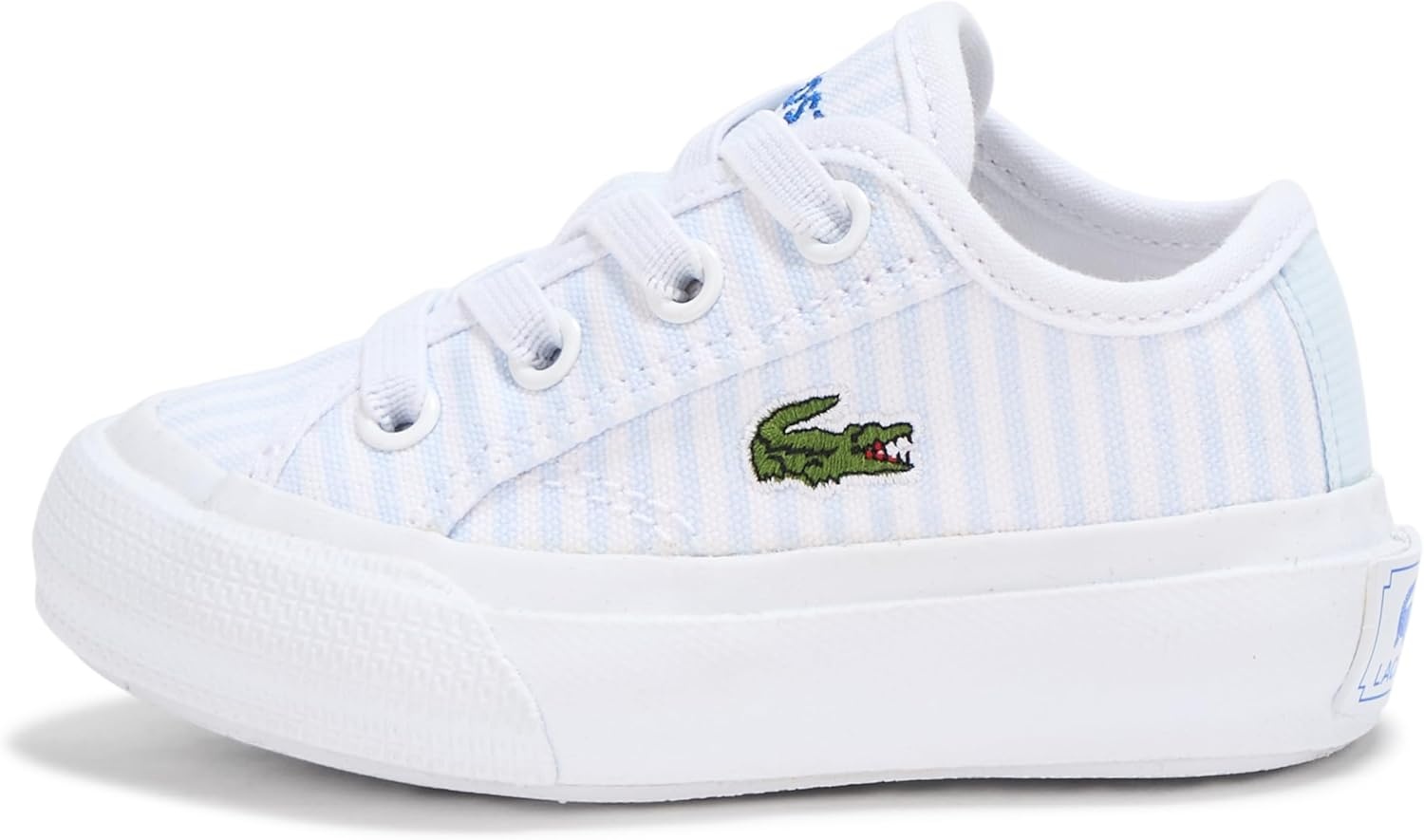 image:imageLacoste Kids Infants Backcourt SneakerStripes Light BlueWhite
