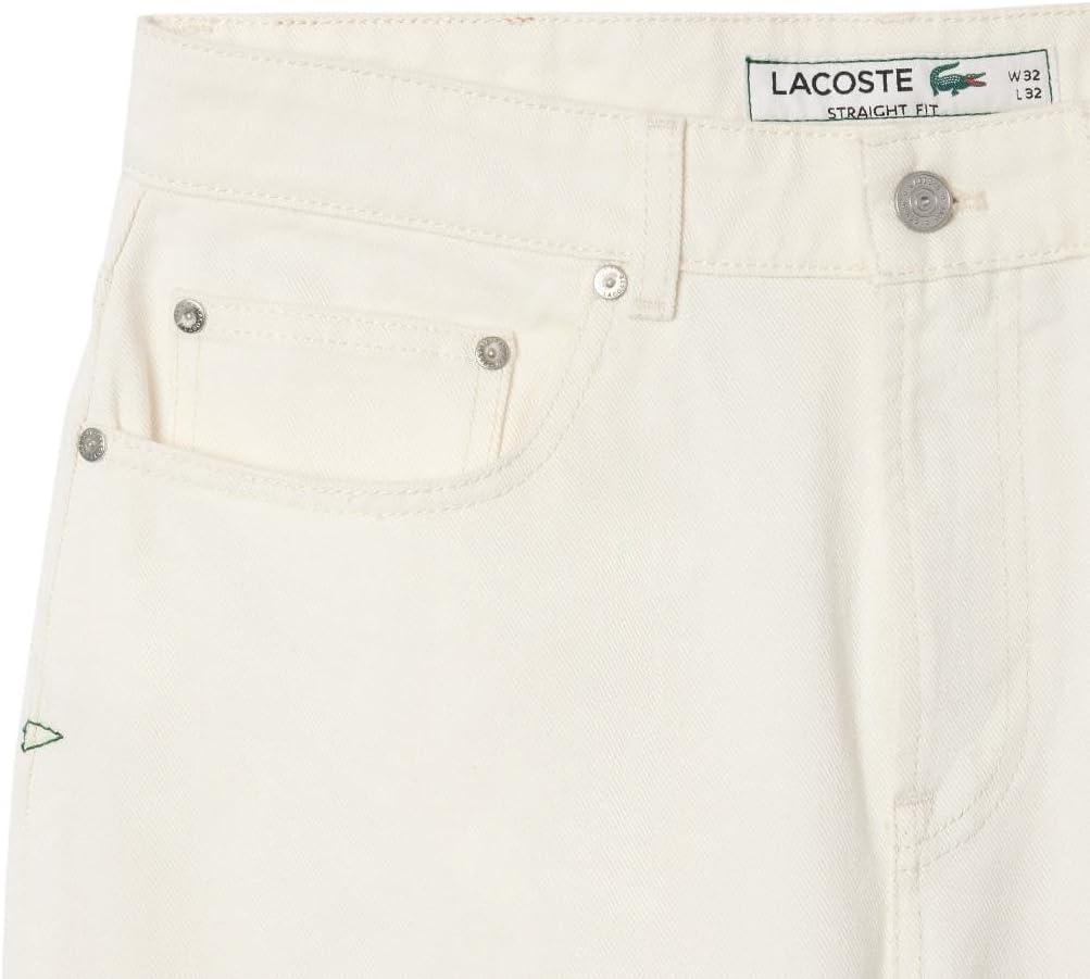 image:imageLacoste Mens 5 Pocket Straight Cut Indigo JeansFlour