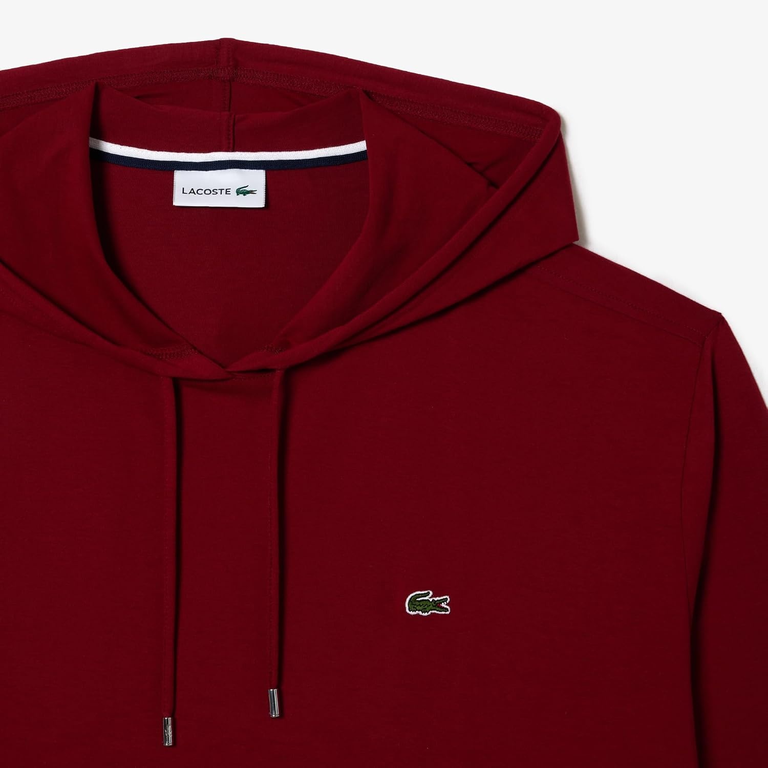 image:imageLacoste Mens Big amp Tall Kangaroo Pocket Cotton SweatshirtBordeaux
