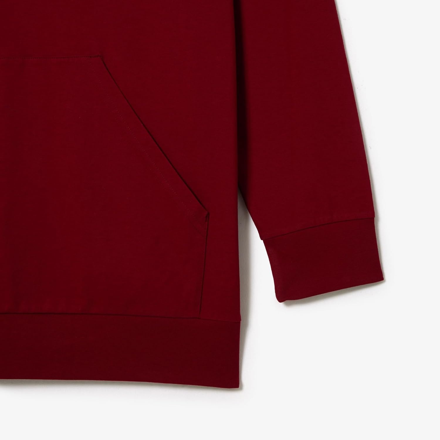 image:imageLacoste Mens Big amp Tall Kangaroo Pocket Cotton SweatshirtBordeaux