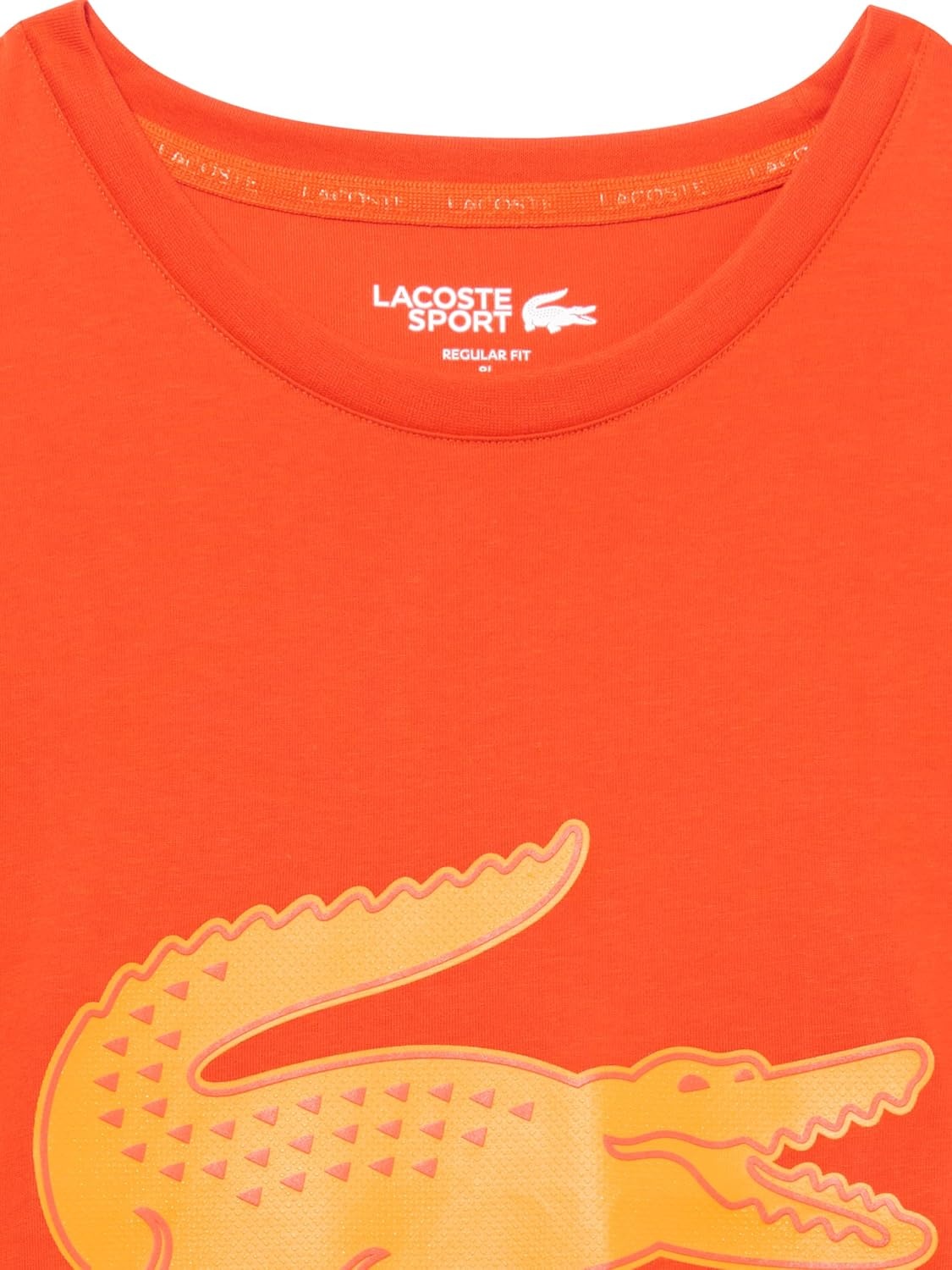 image:imageLacoste Mens Big amp Tall Print Cotton TShirtCorridaFlashy Orange