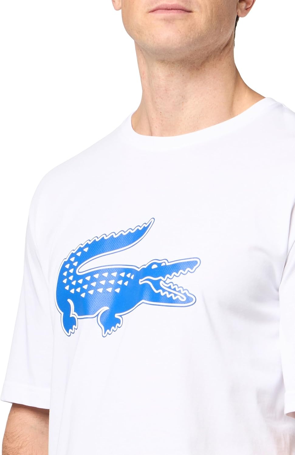 image:imageLacoste Mens Big amp Tall Print Cotton TShirtWhiteKingdom