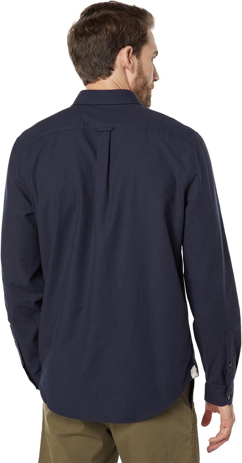 image:imageLacoste Mens Buttoned Collar Oxford Cotton ShirtNavy BlueNavy Blue
