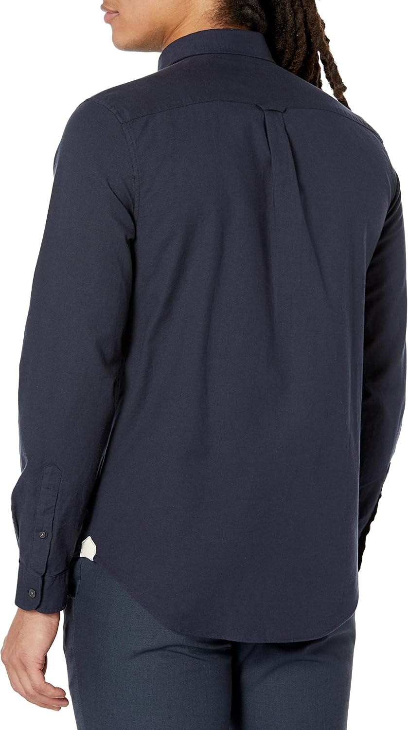 image:imageLacoste Mens Buttoned Collar Oxford Cotton ShirtNavy BlueNavy Blue