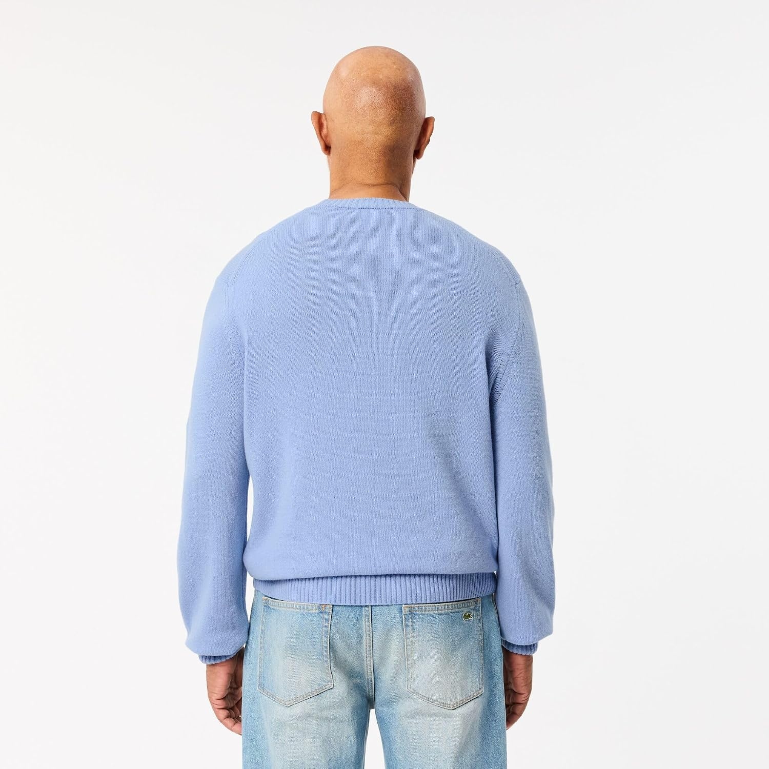 image:imageLacoste Mens Carded Wool Crew Neck SweaterOverview