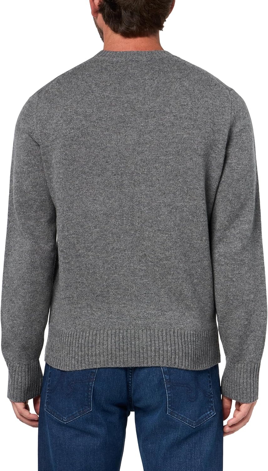 image:imageLacoste Mens Carded Wool Crew Neck SweaterPitch Chine