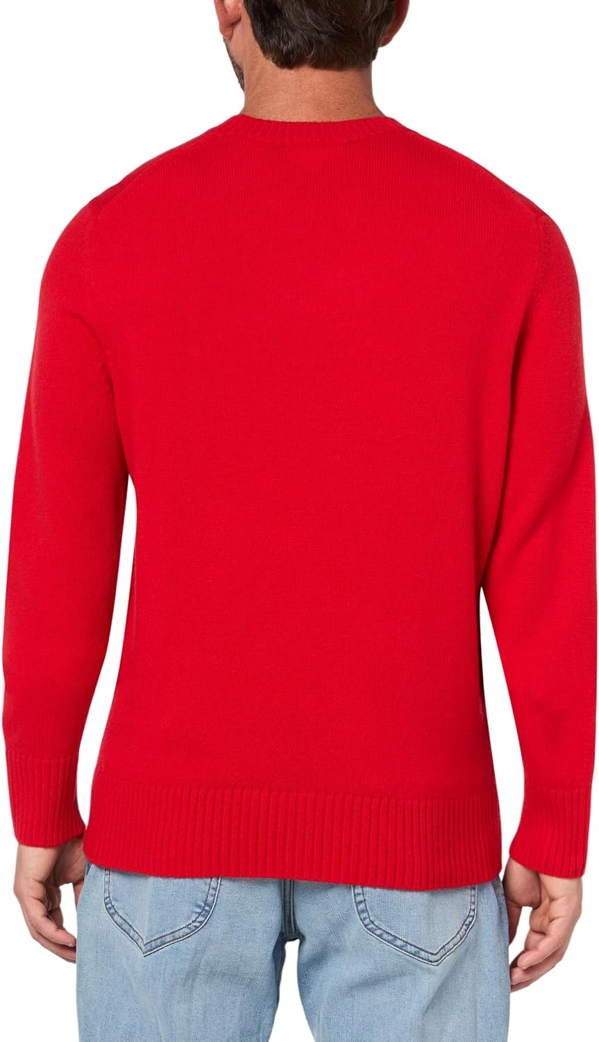 image:imageLacoste Mens Carded Wool Crew Neck SweaterRed