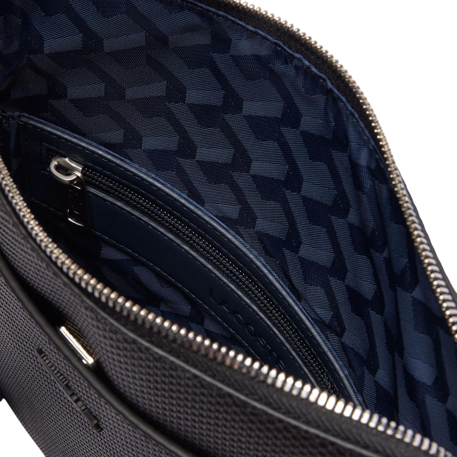 image:imageLacoste Mens Chantaco Leather Shoulder BagBlack