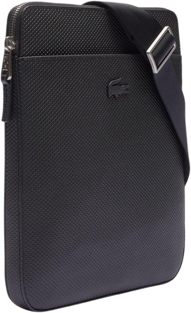 image:imageLacoste Mens Chantaco Leather Shoulder BagBlack