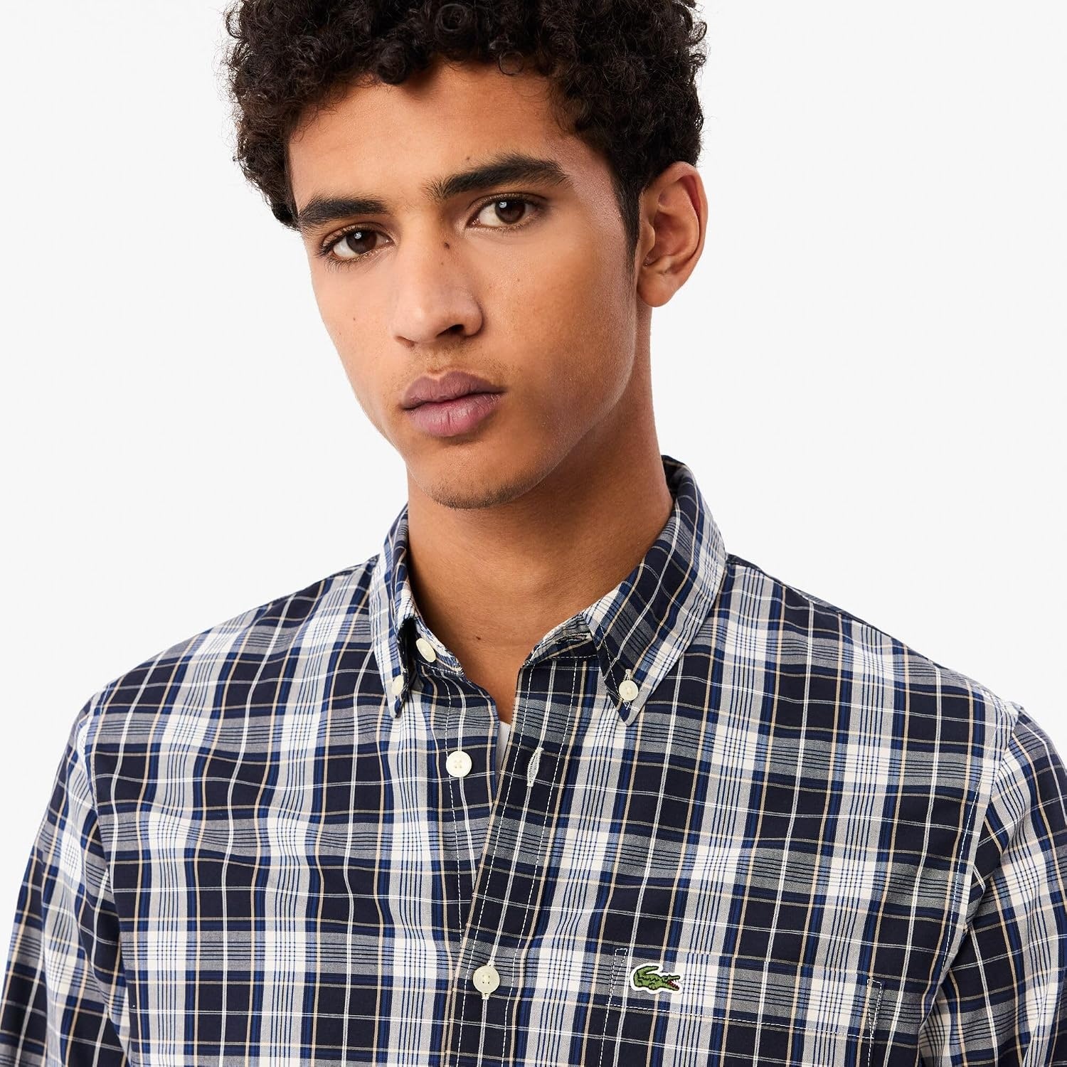 image:imageLacoste Mens Check Print Stretch ShirtAbysmHammam