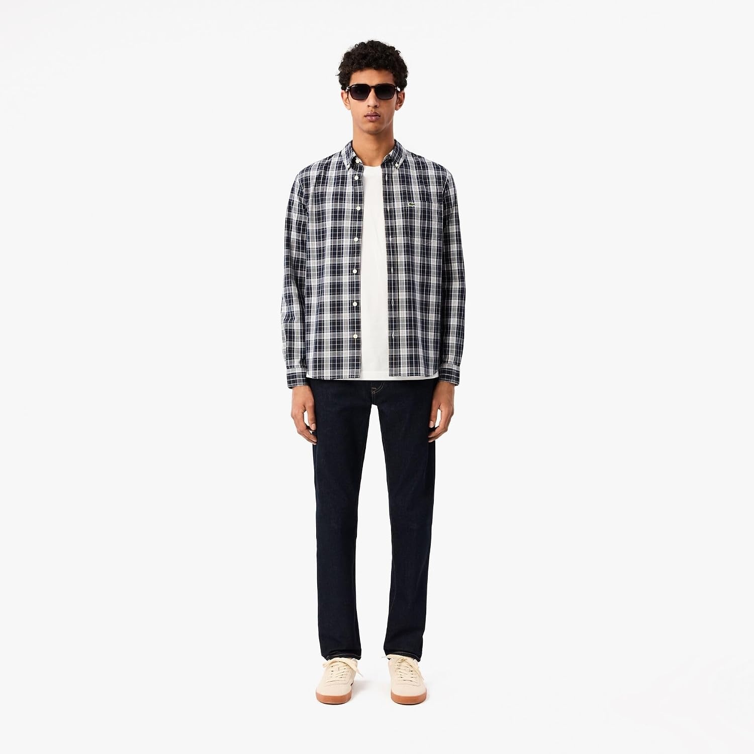image:imageLacoste Mens Check Print Stretch ShirtAbysmHammam