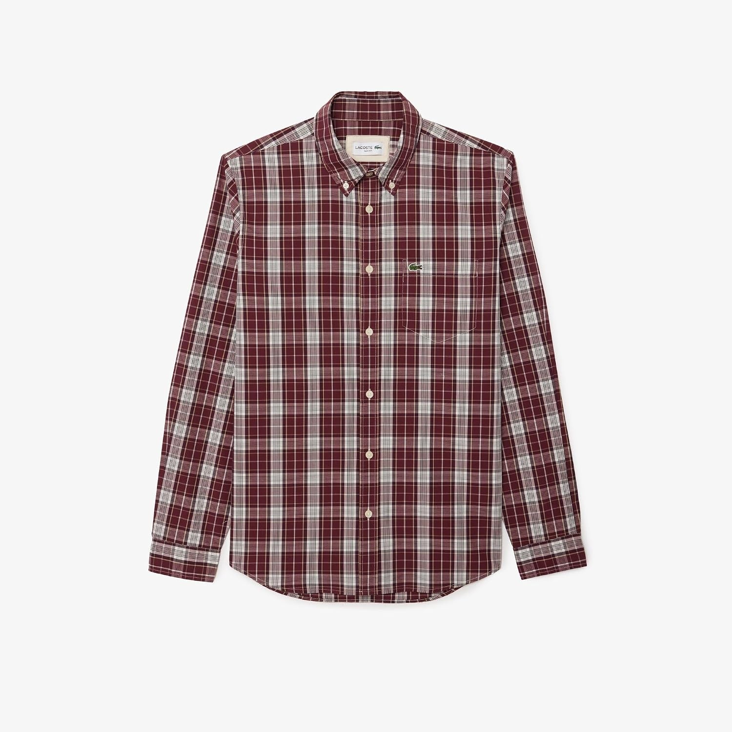 image:imageLacoste Mens Check Print Stretch ShirtExpressoHammam