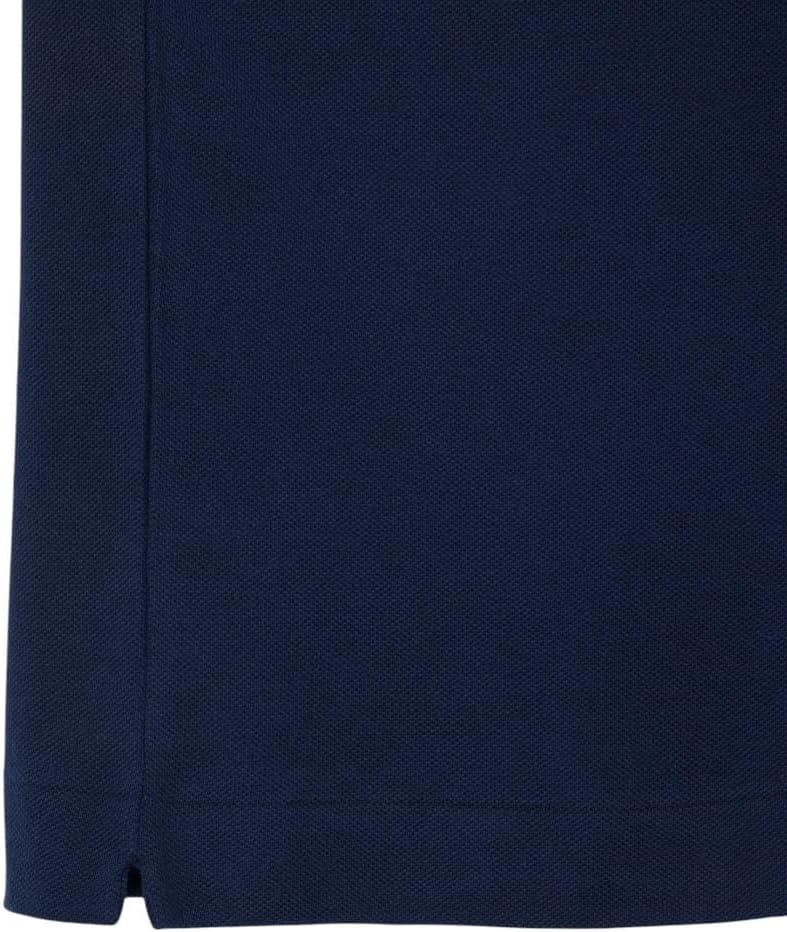 image:imageLacoste Mens Classic Fit Pocket Accent L1212 Polo ShirtNavy BlueFlour